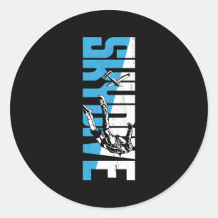 Adesivo Redondo Skydiving