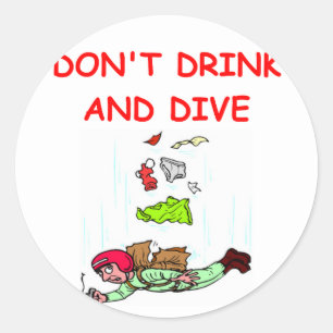 Adesivo Redondo skydiving