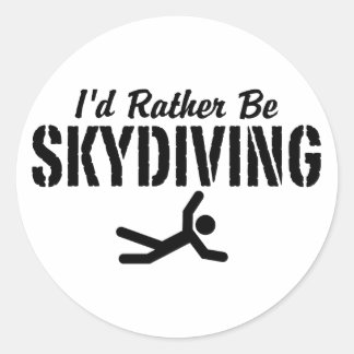 Adesivo Redondo Skydiving