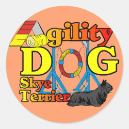 Adesivo Redondo Skye_Terrier_Agilidade