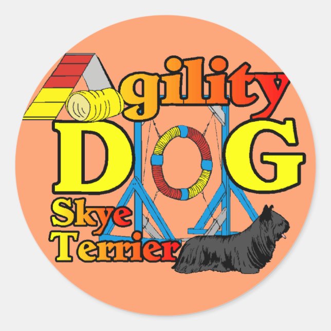 Adesivo Redondo Skye_Terrier_Agilidade (Frente)