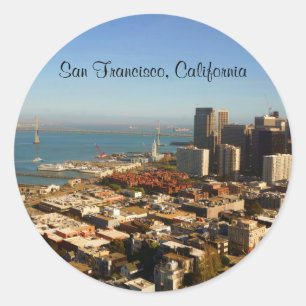 Adesivo Redondo Skyline San Francisco nº 9-1 Stickers