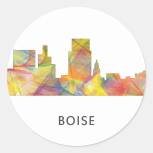 ADESIVO REDONDO SKYLINE WB1 DE BOISE IDAHO -