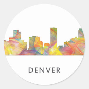 ADESIVO REDONDO SKYLINE WB1 DE DENVER, COLORADO -