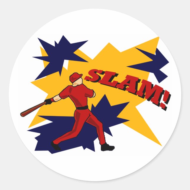 ADESIVO REDONDO SLAM! BASEBALL STICKER (Frente)