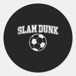 Adesivo Redondo Slam Dunk - Esportes de Futebol Engraçado e Esquel