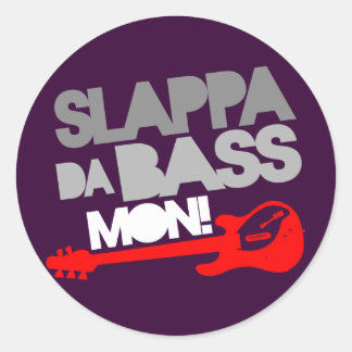 Adesivo Redondo Slappa Da Bass Mon!