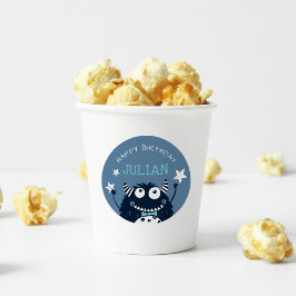 Adesivo Redondo Slate | Pequeno Aniversário de criança Personaliza