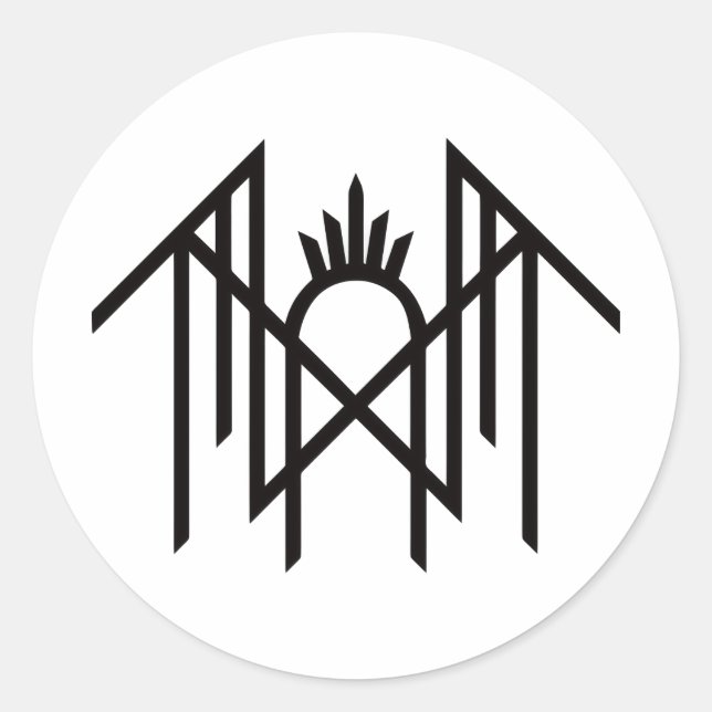 Adesivo Redondo Sleep token  (Frente)