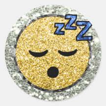 *~* SLEEPY Emoji AP40 Dourado com Emoji AP40