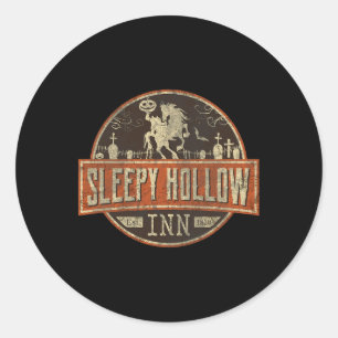 Adesivo Redondo Sleepy Hollow Alloween Horseman