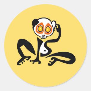Adesivo Redondo SLENDER LORIS - Vinheta