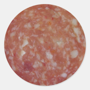 Adesivo Redondo Slice de Salami