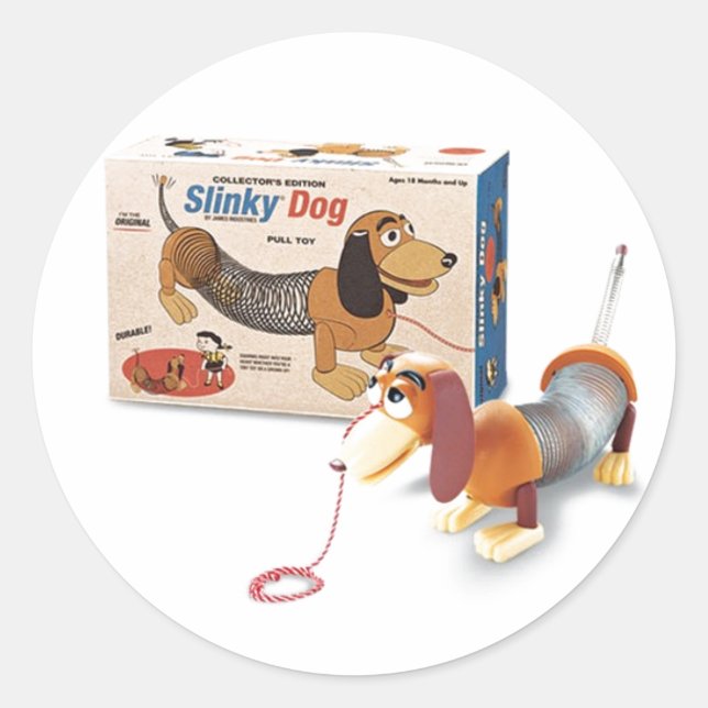 Adesivo Redondo Slinky Stickers (Frente)