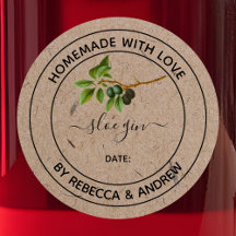 Sloe Gin Kraft Cor Caseiro com Amor