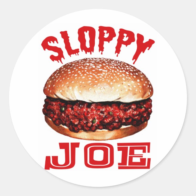 Adesivo Redondo Sloppy Joe (Frente)