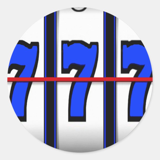 ADESIVO REDONDO SLOTS DO TRIPLO SETE (Frente)