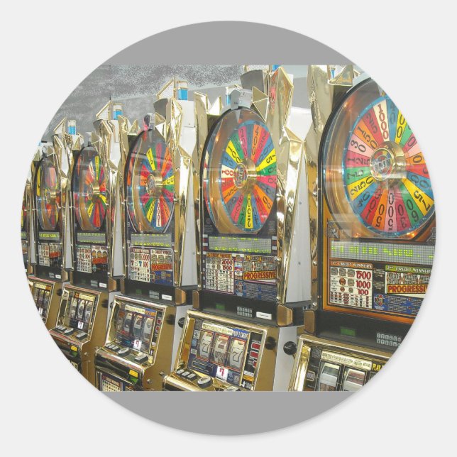 Adesivo Redondo Slots Las Vegas (Frente)