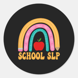 Adesivo Redondo Slp Rainbow Pencil Women Back To School Appreciati