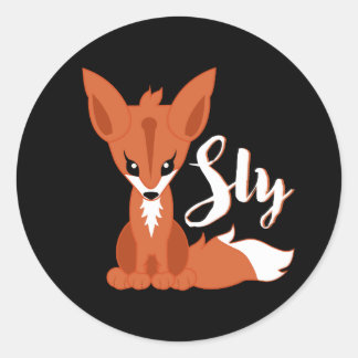 Adesivo Redondo Sly Fox
