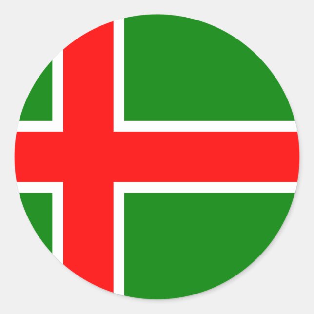 Adesivo Redondo Småland, Suecia (Frente)