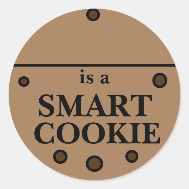 Adesivo Redondo Smart a Cookie Sticker (Frente)