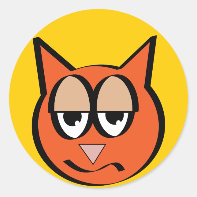Adesivo Redondo Smart Kat Sticker (Frente)