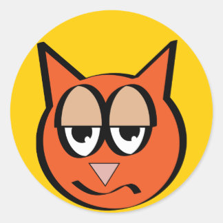 Adesivo Redondo Smart Kat Sticker