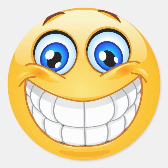Adesivo Redondo Smile Face Stick (Frente)