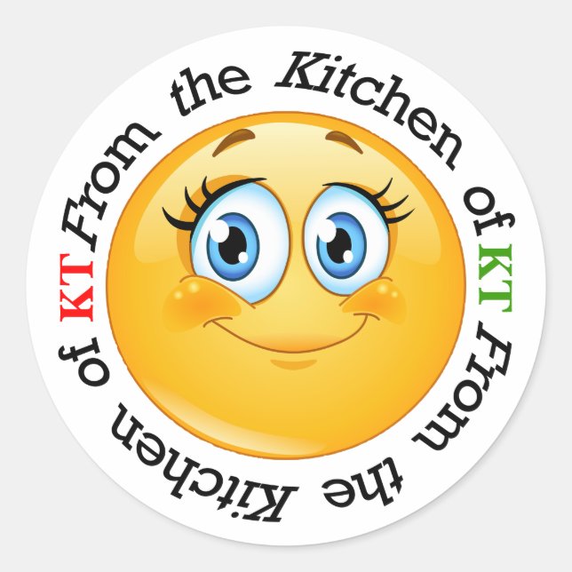 Adesivo Redondo SMILE Kitchen Sticker - SRF (Frente)