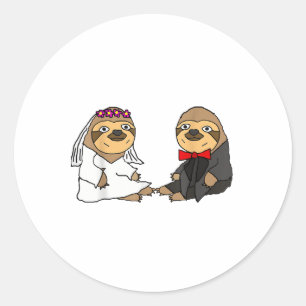 Adesivo Redondo Smiletodaytees Engraçado Noiva De Lama E Casamento
