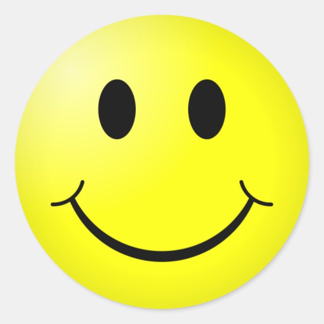 Adesivo Redondo Smiley (Frente)