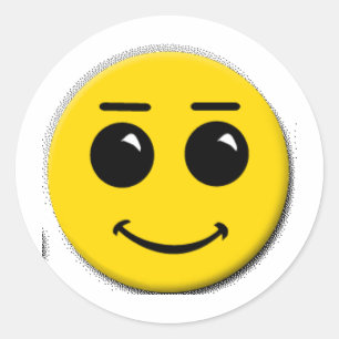 Adesivo Redondo smiley-cara-grande