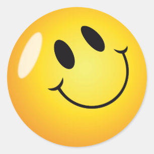 Adesivo Redondo Smiley face