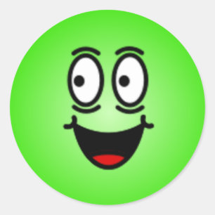 Adesivo Redondo Smileys face de Bobo Deluxe