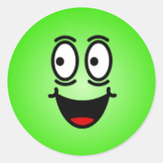 Adesivo Redondo Smileys face de Bobo Deluxe