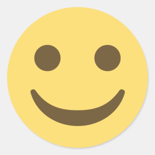 Adesivo Redondo Smiling Emoji (Frente)