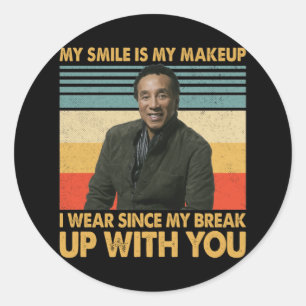 Adesivo Redondo Smokey Robinson cita - Uma vez que você é um Motow
