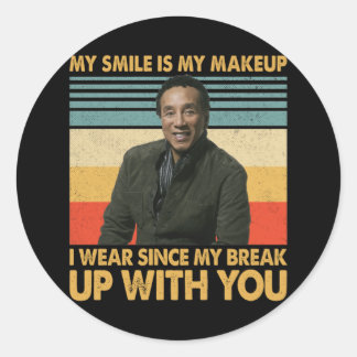 Adesivo Redondo Smokey Robinson cita - Uma vez que você é um Motow