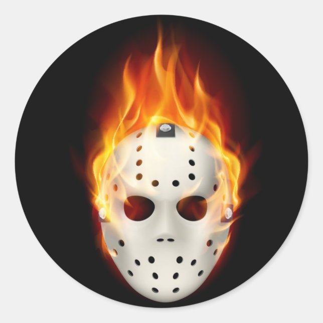 ADESIVO REDONDO SMOKIN' GOALIE (Frente)