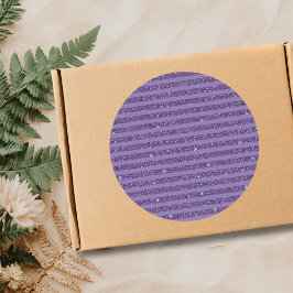 Adesivo Redondo Smoky Plum Glitter Style Horizontal Stripes