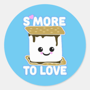 Adesivo Redondo S'more ao amor