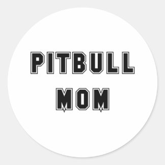 Adesivo Redondo SMS Pitbull Mãe