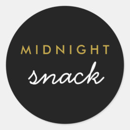 Adesivo Redondo Snack Sticker Midnight