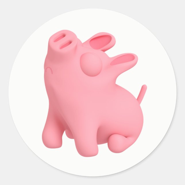 Adesivo Redondo Snobby Rosa