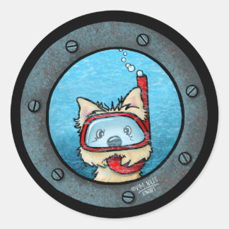 Adesivo Redondo Snorkeling Cairn Stickers