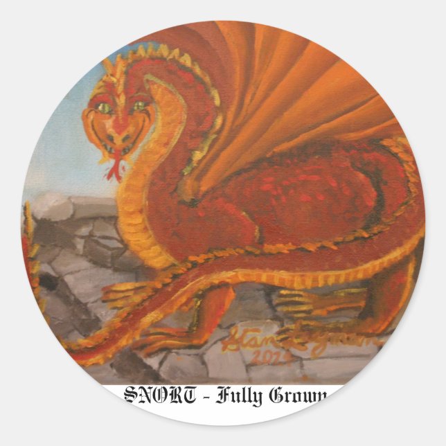 Adesivo Redondo SNORT - Totalmente Cultivado (Frente)