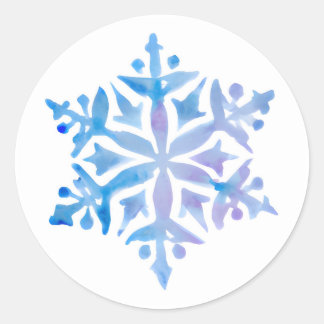 Adesivo Redondo Snow Flake Sticker