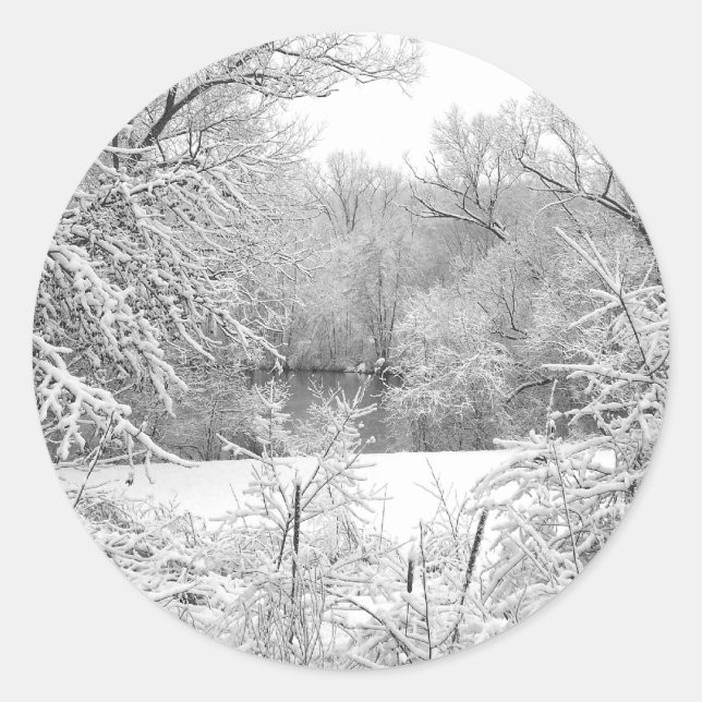 Adesivo Redondo Snow Storm (Frente)