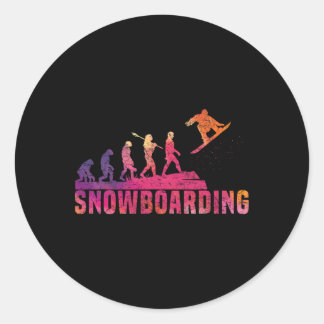 Adesivo Redondo Snowboard Evolution Snowboard Snowboboa Estilo Liv